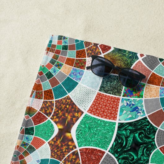 Bildwiederholung mit leichter Fraktal-Wirkung Strandtuch (Beispiel)