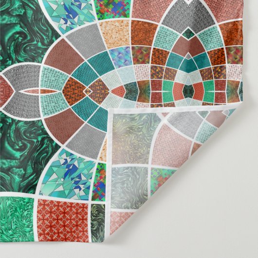 Bildwiederholung mit leichter Fraktal-Wirkung Wandteppich (Detail)