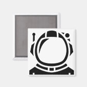 Bildzeichen des Astronauten Magnet (Vorderseite/Rückseite)