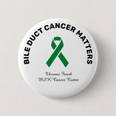 Bile Duct Cancer Awareness Button (Vorderseite)