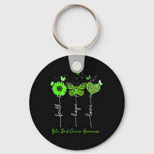 Bile Duct Cancer Awareness Faith Hope Liebe Leopar Schlüsselanhänger