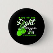 Bile Duct Cancer Awareness Green Butterfly Button (Vorderseite)