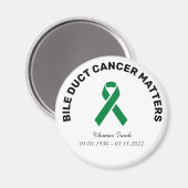 Bile Duct Cancer Awareness Magnet (Vorderseite/Rückseite)