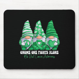 Bile Duct Cancer Awareness Month Green Ribbon Gno Mousepad