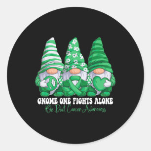 Bile Duct Cancer Awareness Month Green Ribbon Gno Runder Aufkleber
