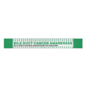 Bile Duct Cancer Awareness Muster Band Ripsband (Vorderseite)