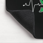 Bile Duct Cancer Awareness Support Ribbon Mousepad (Ecke)