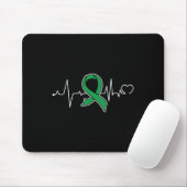 Bile Duct Cancer Awareness Support Ribbon Mousepad (Mit Mouse)