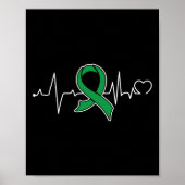 Bile Duct Cancer Awareness Support Ribbon Poster (Vorne)