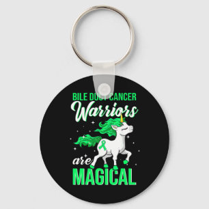 Bile Duct Cancer Awareness Warrior Fun Unicorn Schlüsselanhänger