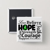 Bile Duct Cancer Collage of Hope Button (Vorne & Hinten)