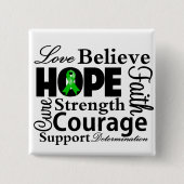 Bile Duct Cancer Collage of Hope Button (Vorderseite)
