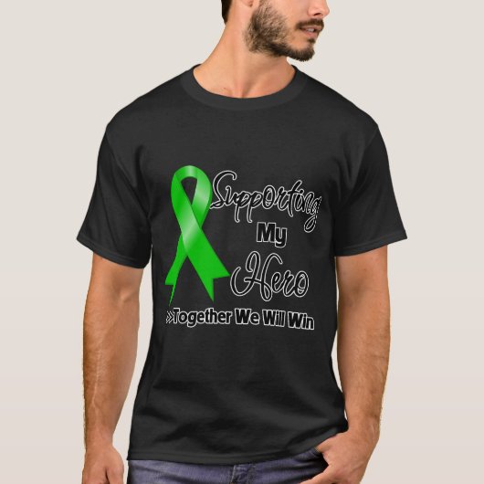 Bile Duct Cancer, der meinen Helden unterstützt T-Shirt (Vorderseite)