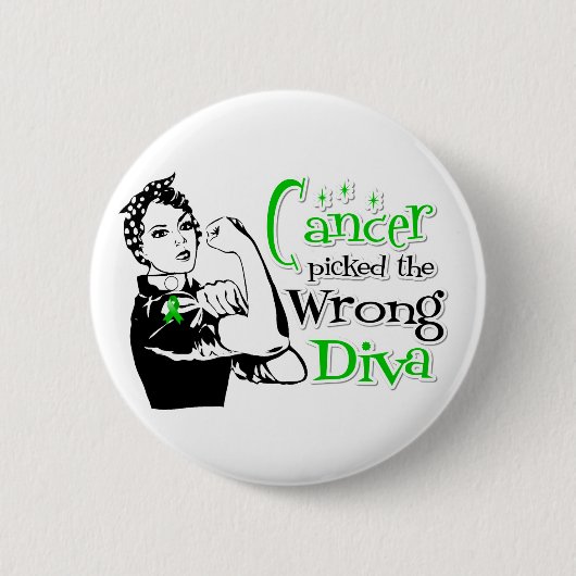 Bile Duct Cancer hat die falsche Diva gefunden Button (Vorderseite)