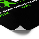 Bile Duct Cancer - Hope Bile Duct Cancer Awareness Poster (Ecke)