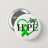 Bile Duct Cancer Hope Butterfly Herz Décor Button (Vorne & Hinten)