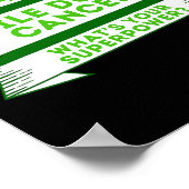 Bile Duct Cancer Superpower Poster (Ecke)
