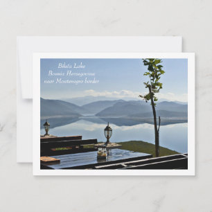 Bileća Lake, Bosnien-Herzegowina nr.Montengegro bo Postkarte