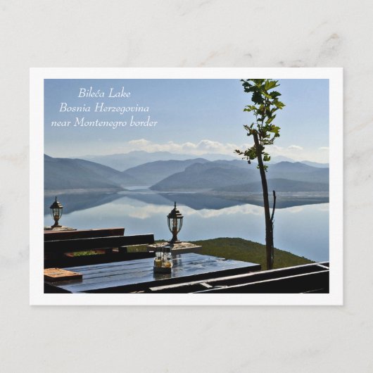 Bileća Lake, Bosnien-Herzegowina nr.Montengegro bo Postkarte (Vorderseite)