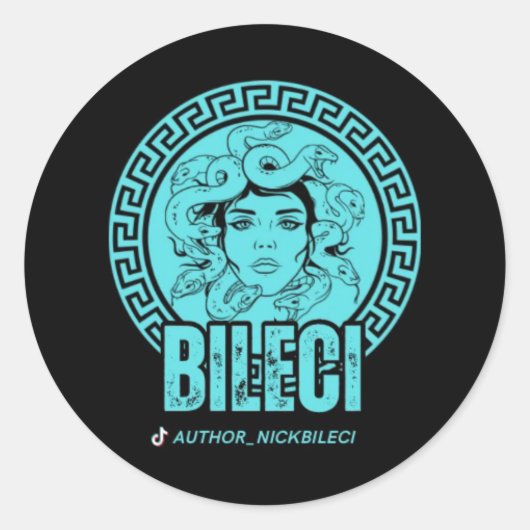 Bileci Logo-Aufkleber Runder Aufkleber (Vorderseite)
