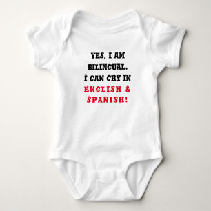 Bilingual Baby, Funny Baby Gift, Onepiece, Baby Strampler