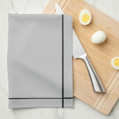 Bilingual Black&Gray Hola-Hello, Spanisch-Englisch Geschirrtuch (Viertel Falte)