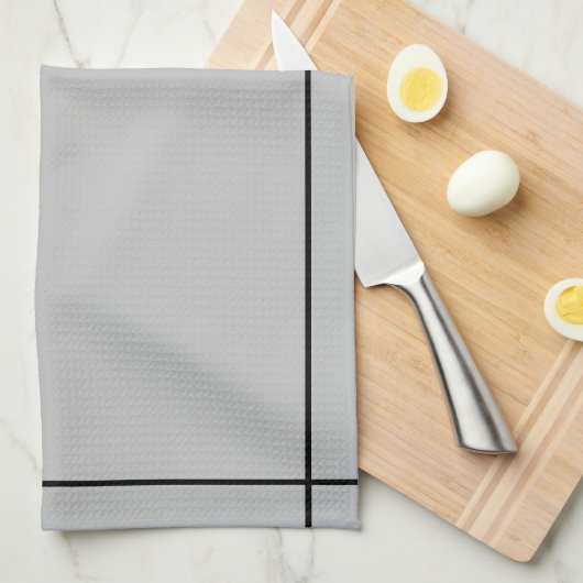 Bilingual Black&Gray Hola-Hello, Spanisch-Englisch Geschirrtuch (Viertel Falte)