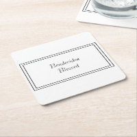 Bilingual Black & White Spanish Bendecido gesegnet