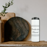 Bilingual Black & White Spanish Bendecido gesegnet