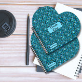 Bilingual Blue Blätter Crea Spanish Spiral Notizblock