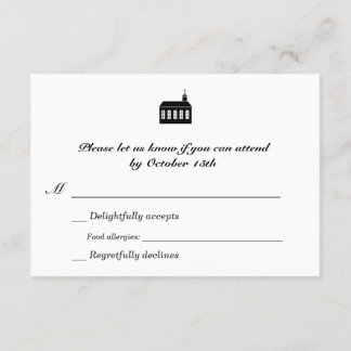 Bilingual Classic Kapel Wedding RSVP