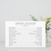 Bilingual Cocktail Hour Conversation Starter (Stehend Vorderseite)