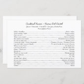 Bilingual Cocktail Hour Conversation Starter (Vorne/Hinten)