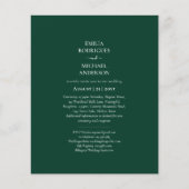 Bilingual Double Side Wedding Boda Green Flyer (Vorne)