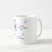 Bilingual-Fußball-Design Kaffeetasse (VorderseiteRechts)