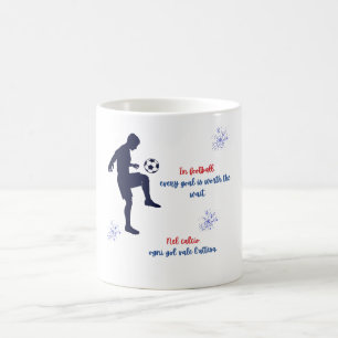 Bilingual-Fußball-Design Kaffeetasse