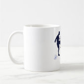 Bilingual-Fußball-Design Kaffeetasse (Links)