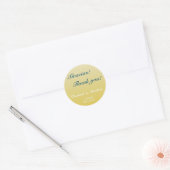 Bilingual Gold Ombre Wedding Danke Sticker (Umschlag)