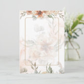 Bilingual Invitación de Boda Boho Template Einladung (Stehend Vorderseite)