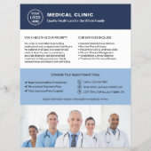 Bilingual Medical Clinic | English Spanish Flyer (Vorne)