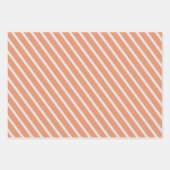 Bilingual Peach Feliz Cumpleaños - Happy Birthday Geschenkpapier Set (Vorderseite 3)