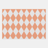 Bilingual Peach Feliz Cumpleaños - Happy Birthday Geschenkpapier Set (Vorderseite 2)