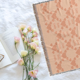 Bilingual Peach Fuzz Niedlich Linda Spanisch Decke