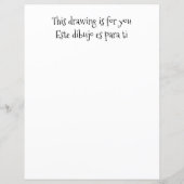 Bilingual Red Editable Letter to Santa Spanish (Rückseite)