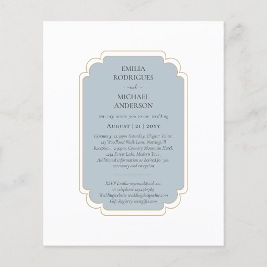 Bilingual Spanish Boda Budget Wedding (Rückseite)