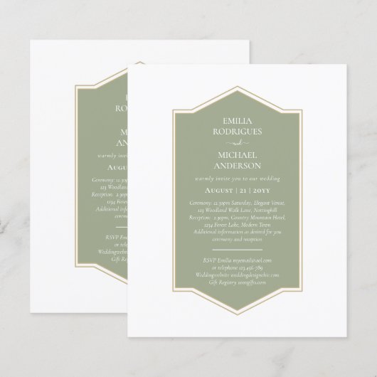 Bilingual Spanish Boda Budget Wedding (Vorne/Hinten)