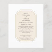 Bilingual Spanish Boda Budget Wedding (Rückseite)