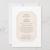 Bilingual Spanish Boda Budget Wedding Einladung (Rückseite)