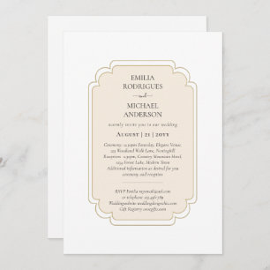 Bilingual Spanish Boda Budget Wedding Einladung