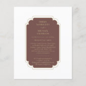 Bilingual Spanish Boda Budget Wedding Flyer (Vorne)